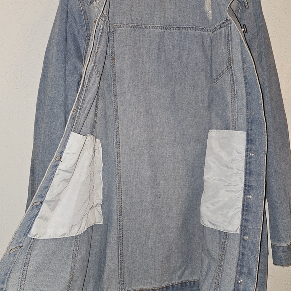 Fashion Nova Light Blue Denim Jacket - Picture 3 of 11